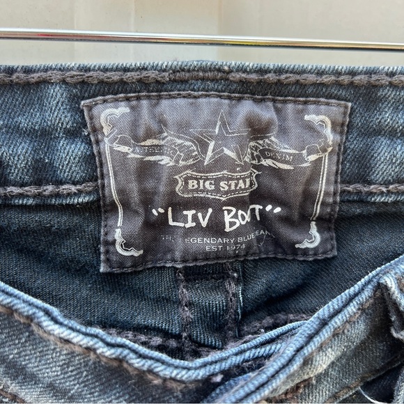 Big Star Jeans Liv Boot Bootcut Blue Denim Womens 27L - Picture 4 of 15